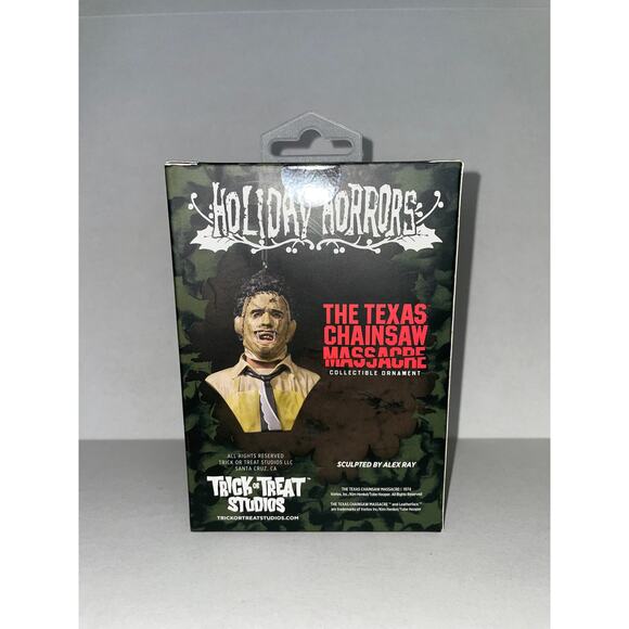 TOTS Texas Chainsaw Massacre Leatherface Holiday Horrors Ornament NEW - Picture 3 of 3